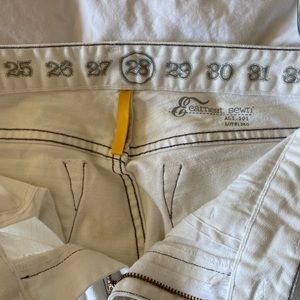Ernest Sewn Denim Jeans - White Size 28